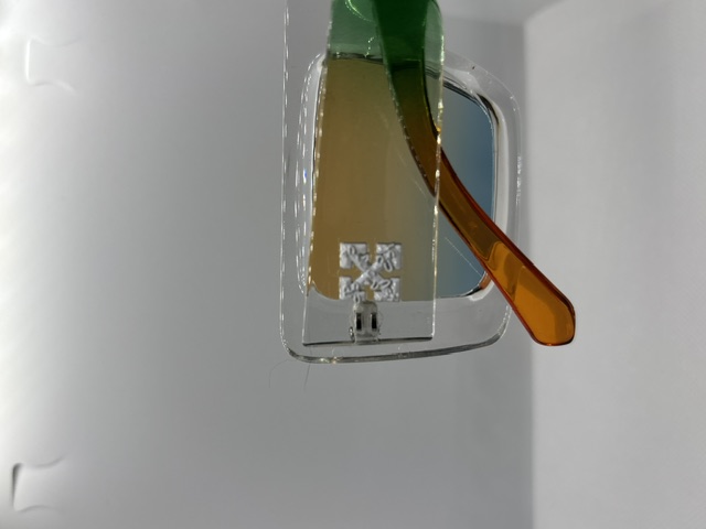 Off-White Crystal Gradient, Green & Orange