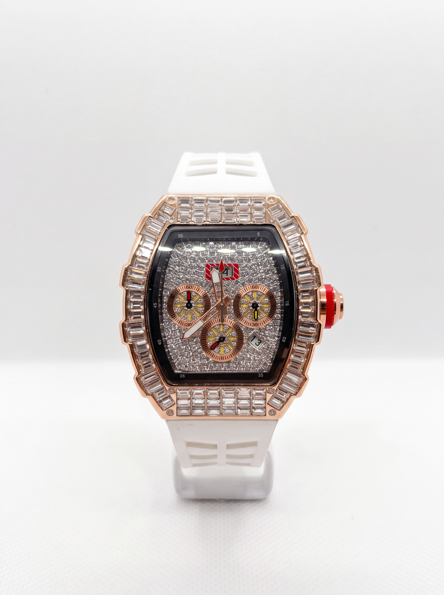White & Rose Gold 42mm Bussdown Sport Watch product photo