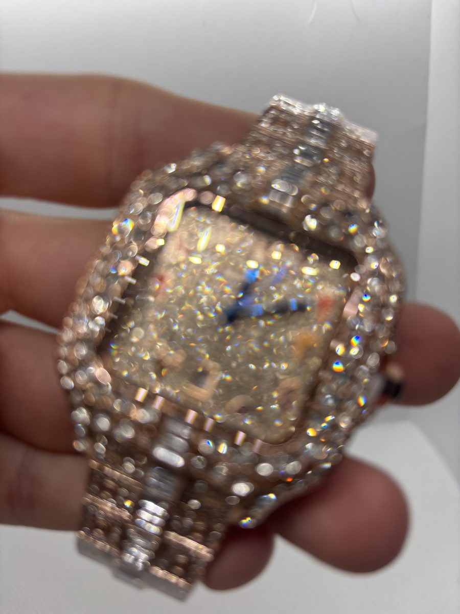 Cartier Iced Square 42 — Rose Gold, Colour Markers