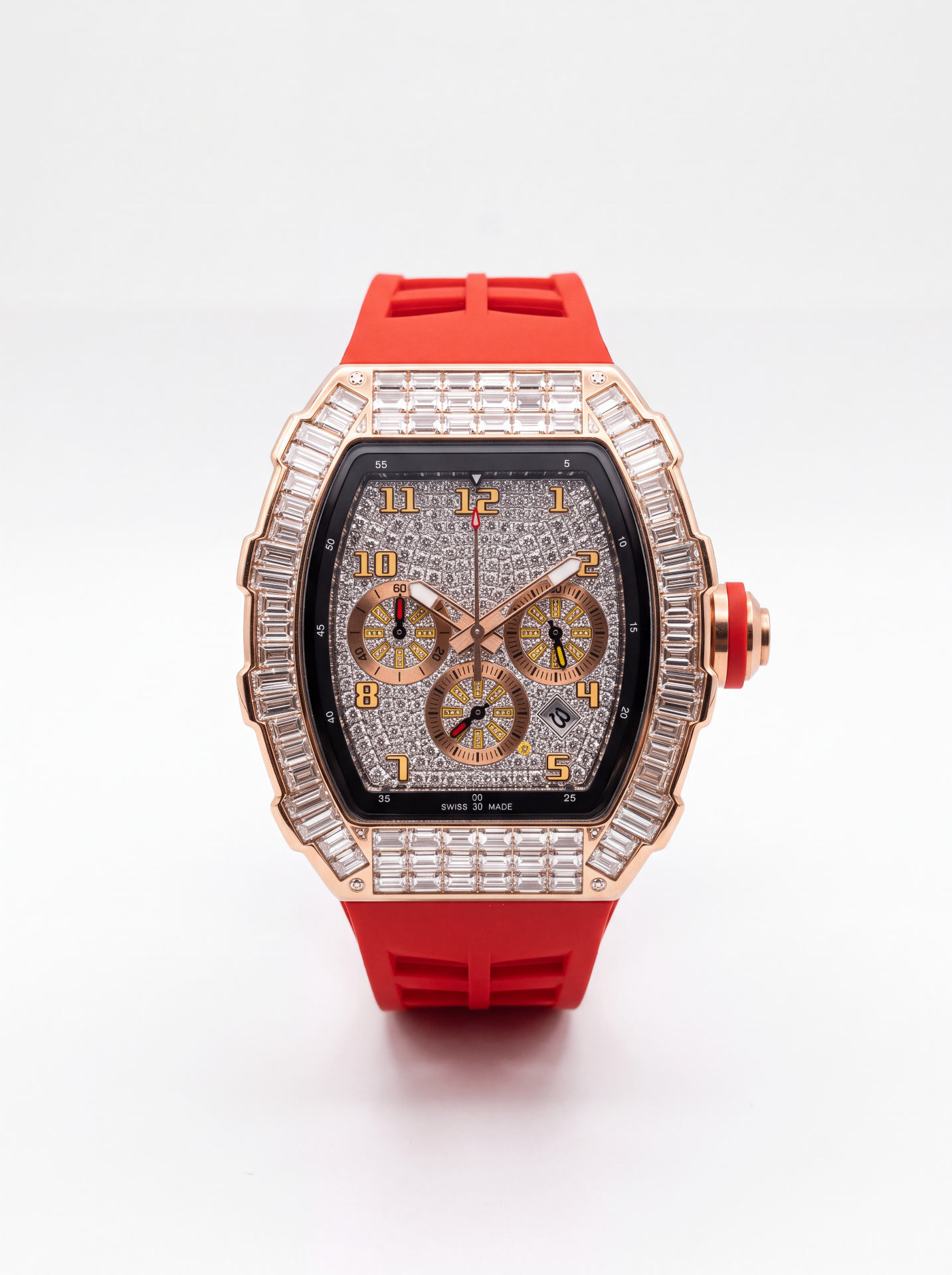 Red & Rose Gold 42mm Bussdown Sport Watch product photo